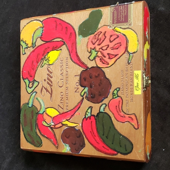 Painted Cigar Box by Mada - Picture 3 of 5